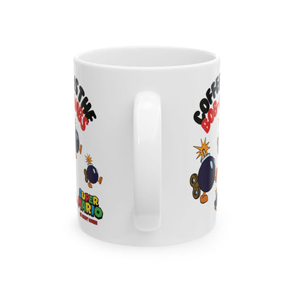 Old School Games- Coffee is the Bobomb Ceramic Mug 11oz