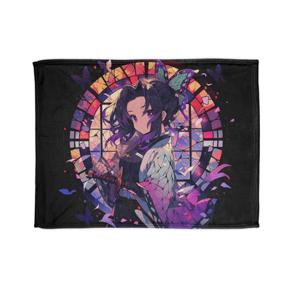 Demon Slayer - Stained Glass Shinobu Kocho Series Polyester Blanket