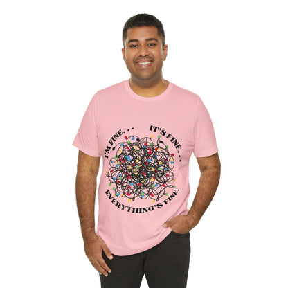 Tangled Lights Everything is Fine Short Sleeve Tee