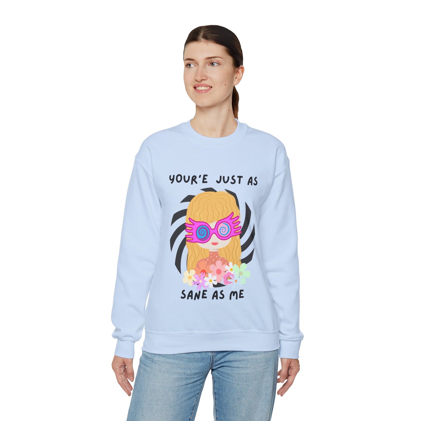 Just as Sane Unisex Heavy Blend™ Crewneck Sweatshirt