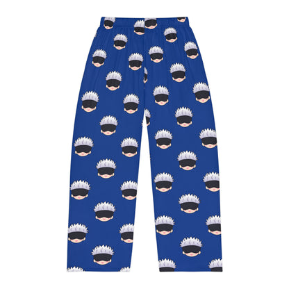 Satoru Men's Blue Pajama Pants (AOP)