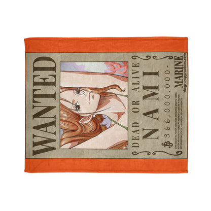 Nami Wanted Poster Polyester Blanket