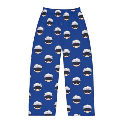 Satoru Men's Blue Pajama Pants (AOP)