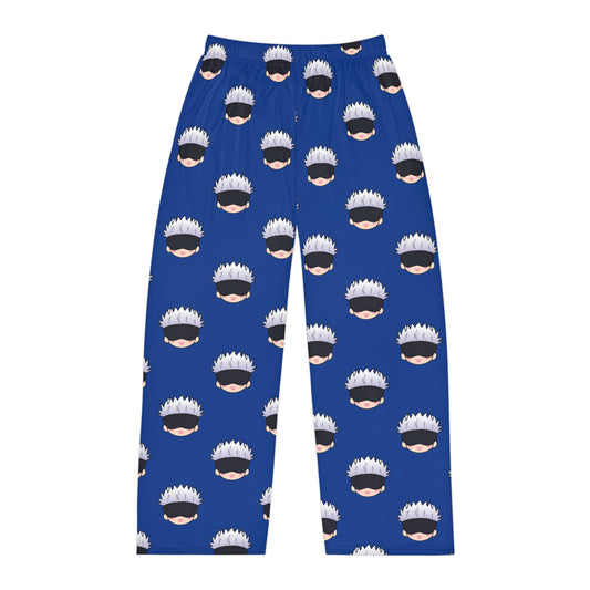 Satoru Men's Blue Pajama Pants (AOP)