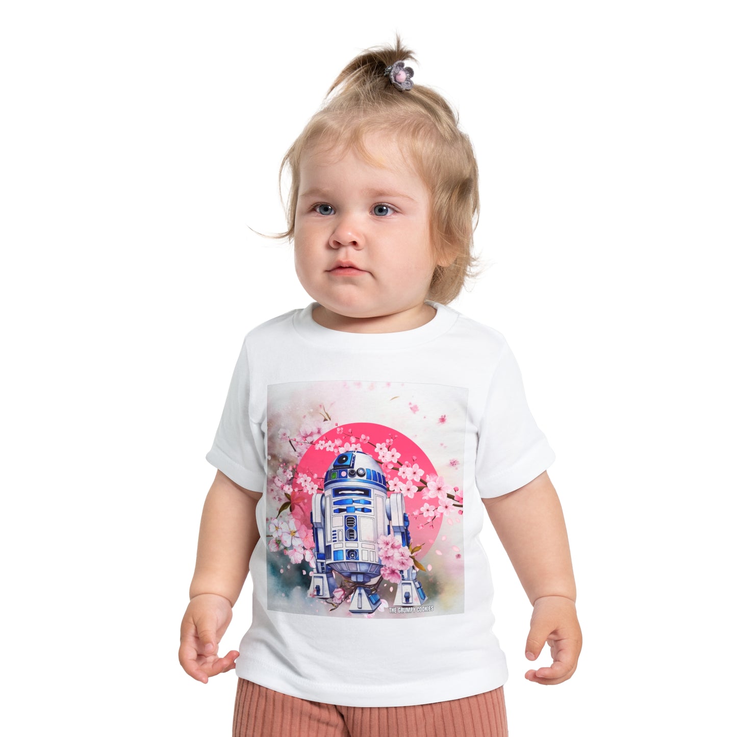 Star Wars - Cherry Blossom R2D2 Baby Short Sleeve T-Shirt