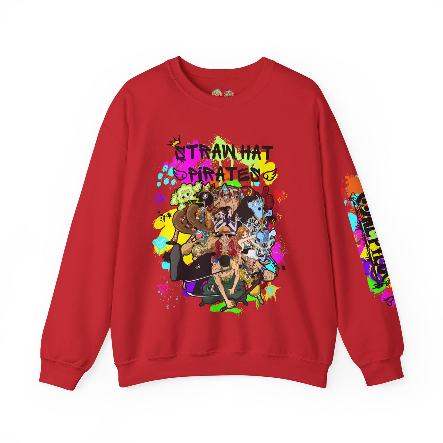 One Piece - Graffiti Straw Hat Crew Unisex Heavy Blend™ Crewneck Sweatshirt