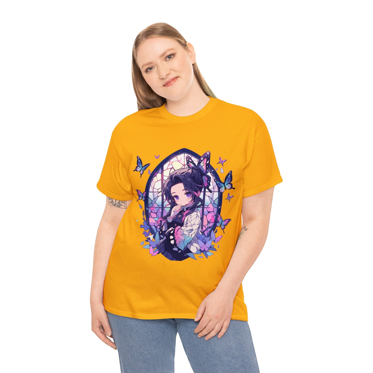 Stained Glass Shinobu Kocho Series Unisex Heavy Cotton Tee