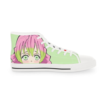 Adorable Mitsuri Men's Light Green High Top Sneakers