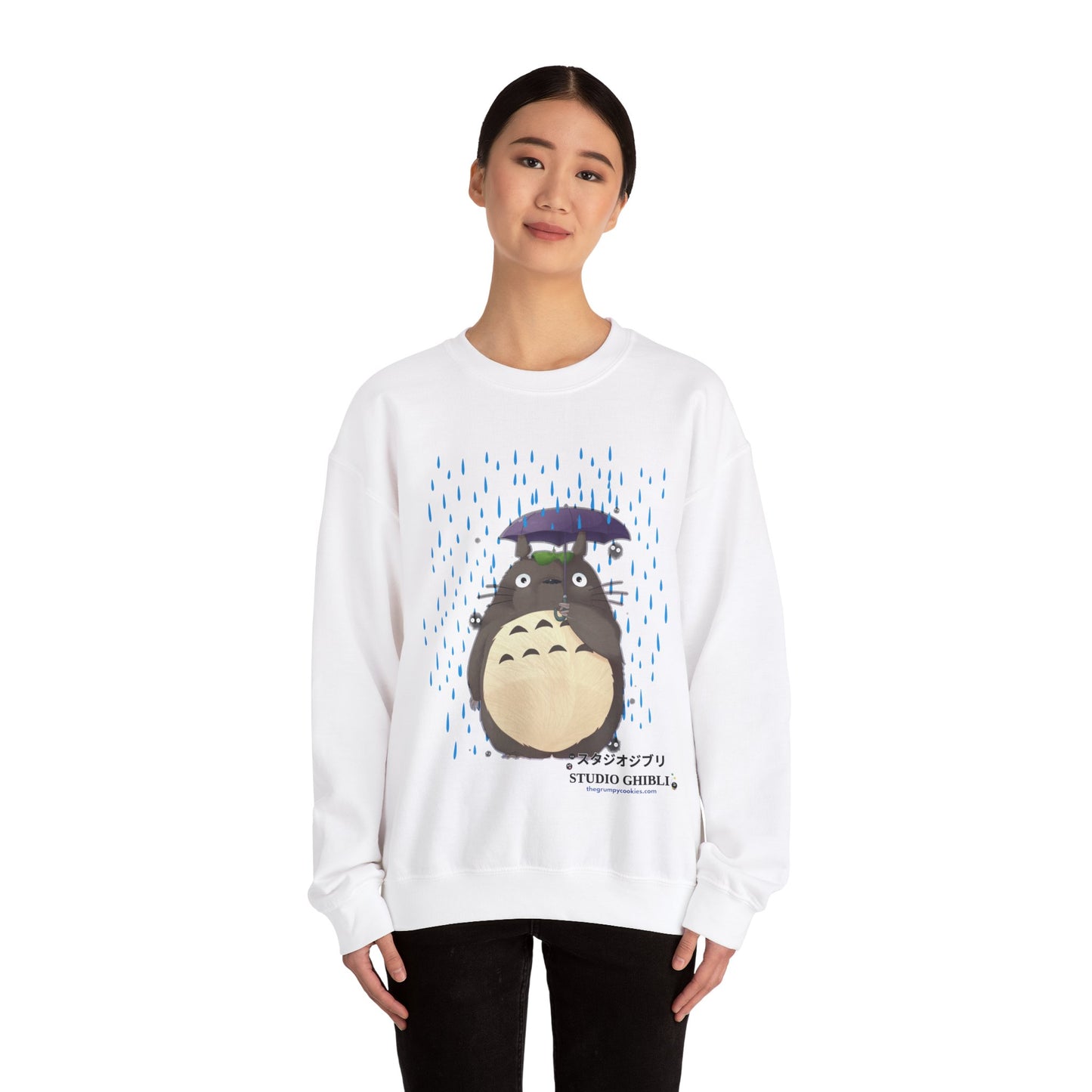 Totoro in the Rain Unisex Heavy Blend™ Crewneck Sweatshirt