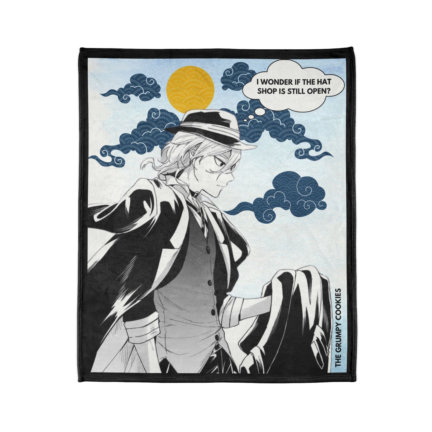 Bungo Stray Dogs- Chuya Loves Hats Polyester Blanket