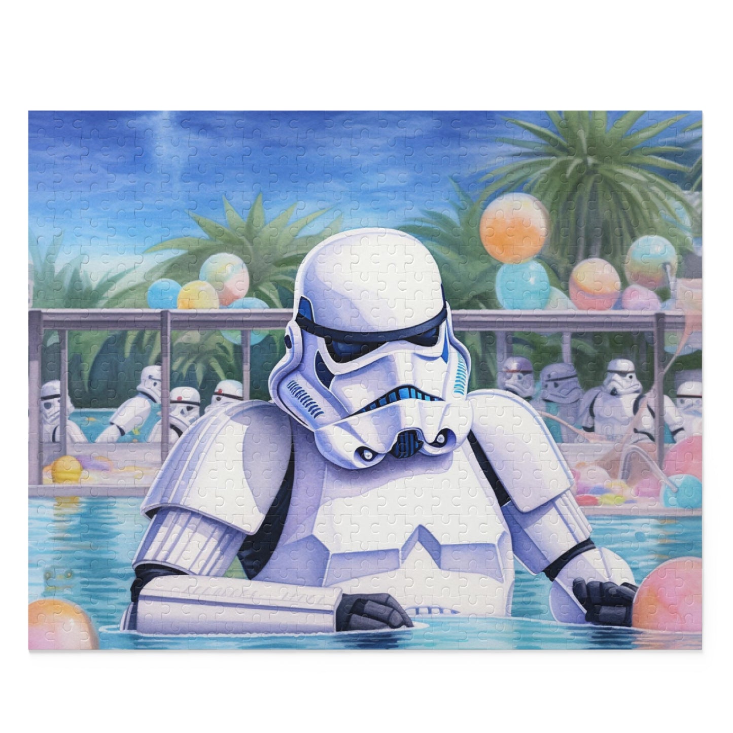 Storm Trooper at the Pool Party Puzzle (120, 252, 500-Piece)