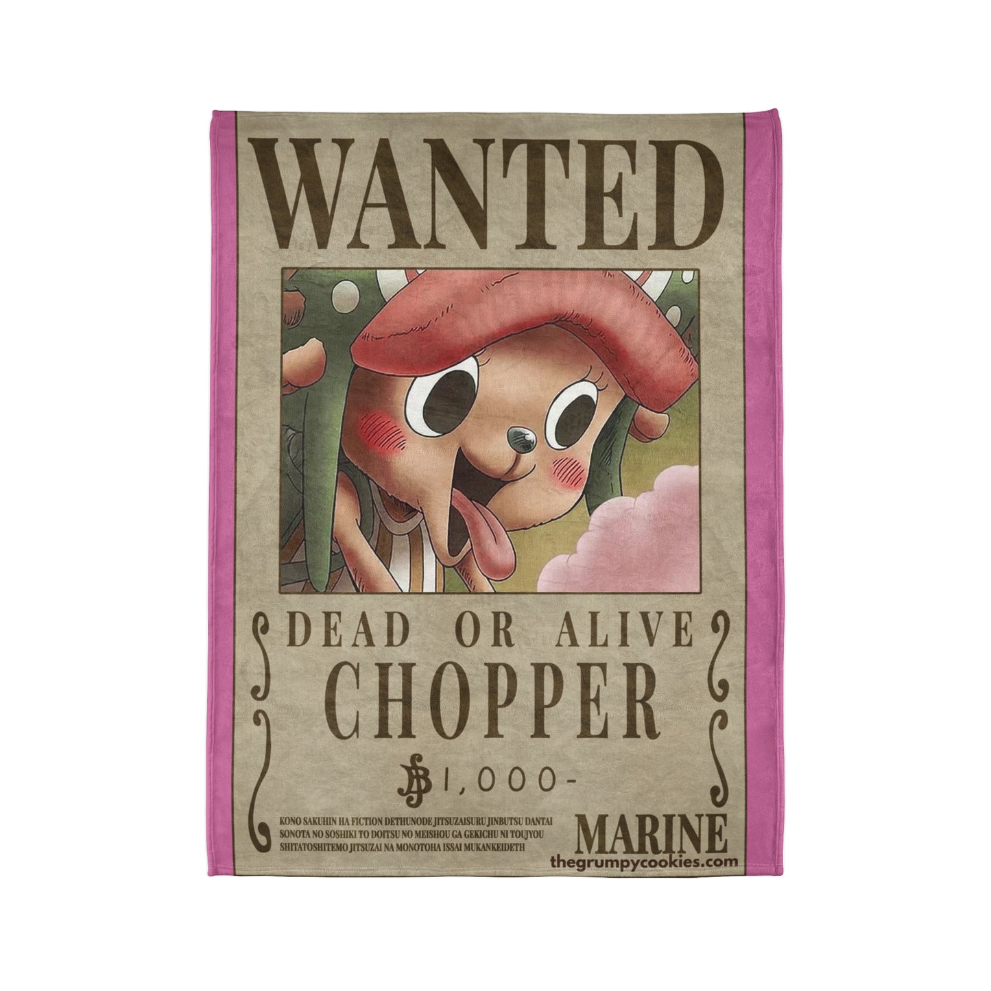 Chopper Wanted Poster Polyester Blanket