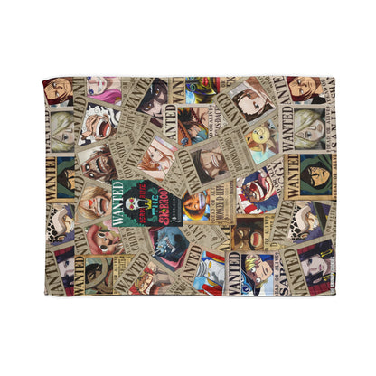 One Piece- Wanted Dead or Alive Polyester Blanket