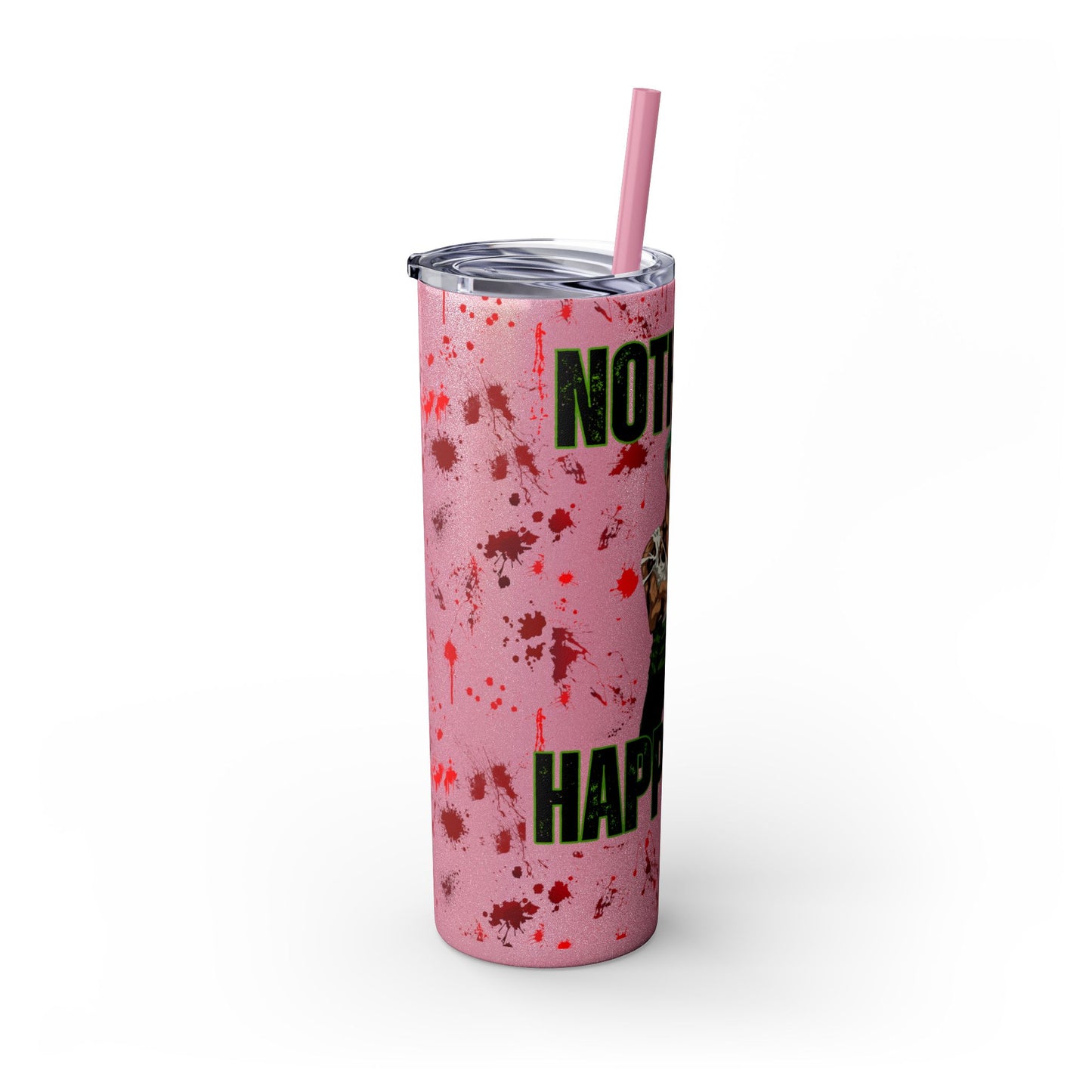 One Piece - Zoro Nothing Happened Skinny Tumbler with Straw, 20oz