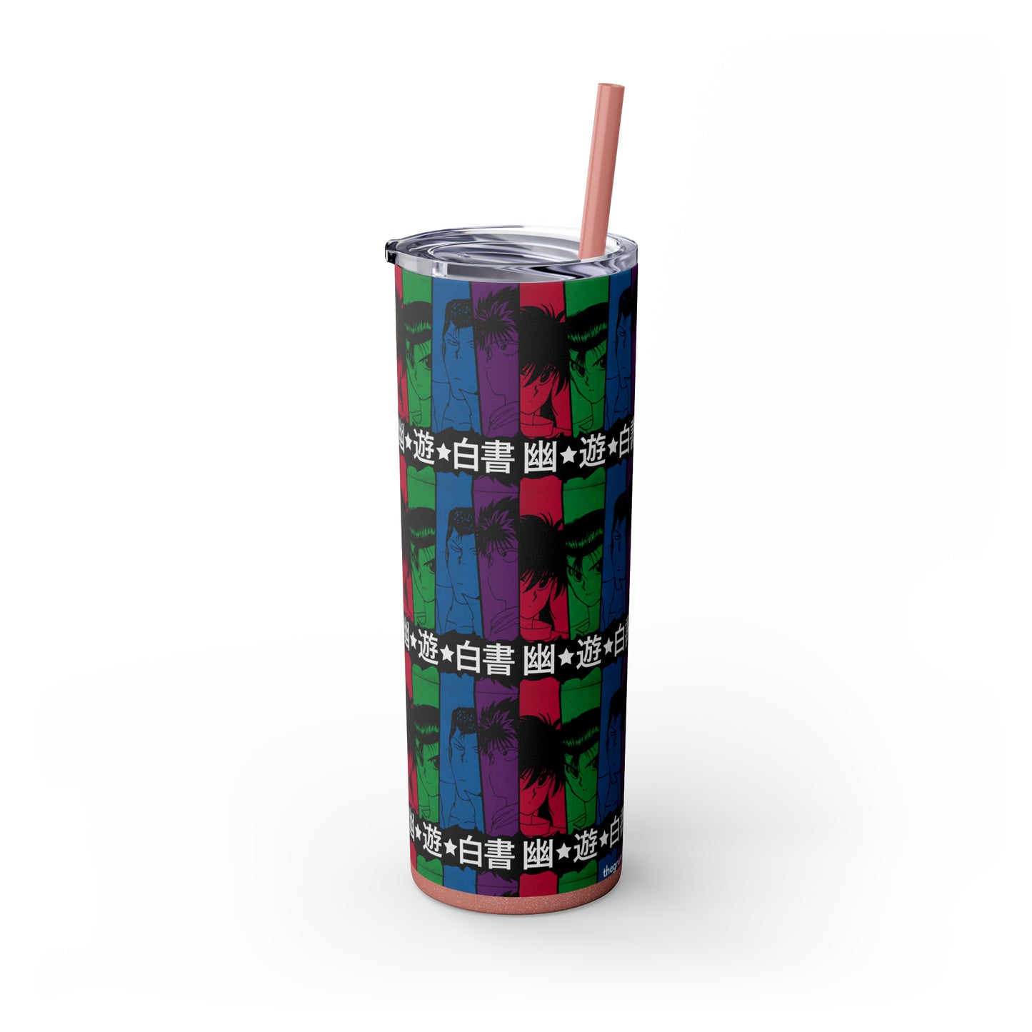 Yu Yu Hakusho Skinny Tumbler with Straw, 20oz