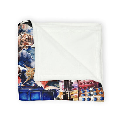 Dr Who - The Doctor and his Foes Polyester Blanket