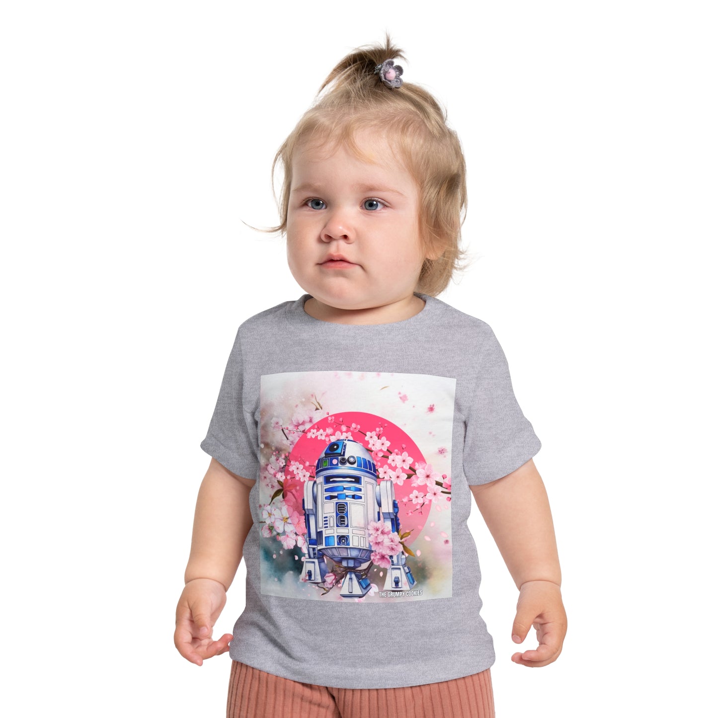 Star Wars - Cherry Blossom R2D2 Baby Short Sleeve T-Shirt