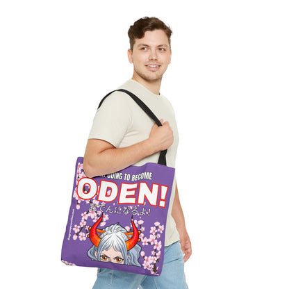 Purple I Will be Oden Tote Bag