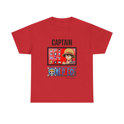 Captain Luffy Unisex Heavy Cotton Tee