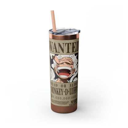 Luffy Fifth Gear Skinny Tumbler with Straw, 20oz