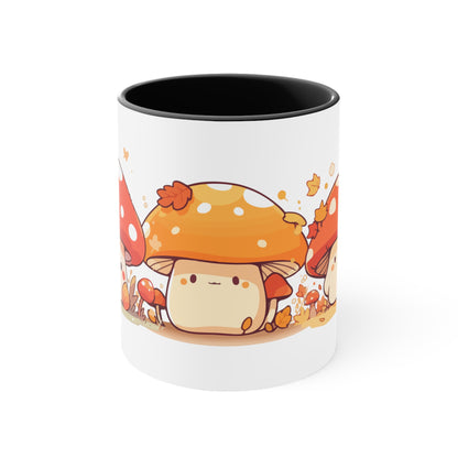 Mushroom Amigos Accent Coffee Mug, 11oz