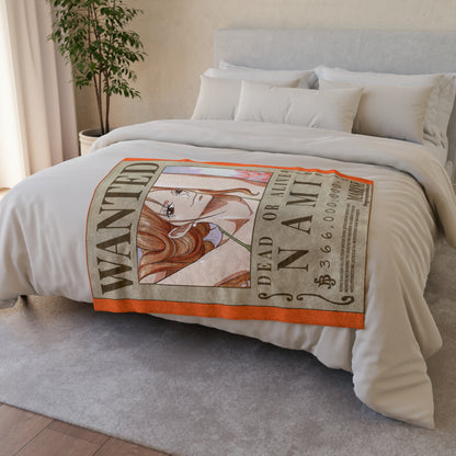 Nami Wanted Poster Polyester Blanket