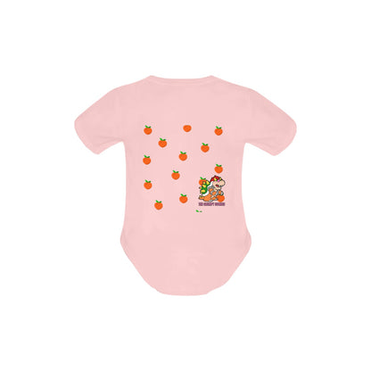 Mario Bros. - Bowser Loves Peaches Peaches Peaches Peaches Peaches Baby Powder Organic Short Sleeve One Piece