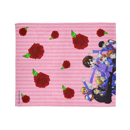 Kiss Kiss Fall in Love Polyester Blanket