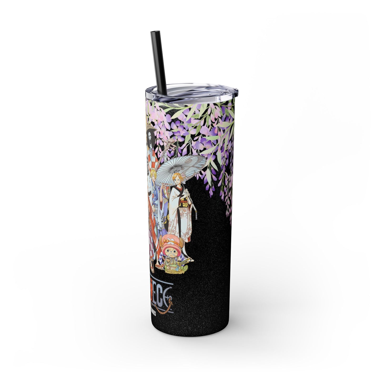 One Piece - Wano and Wisteria Tumbler with Straw, 20oz