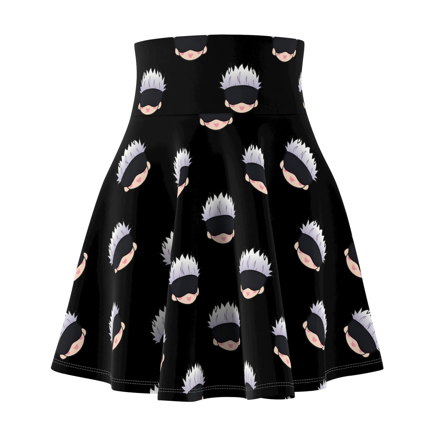 Jujutsu Kaisen Gojo Women's Skater Black Skirt (AOP)