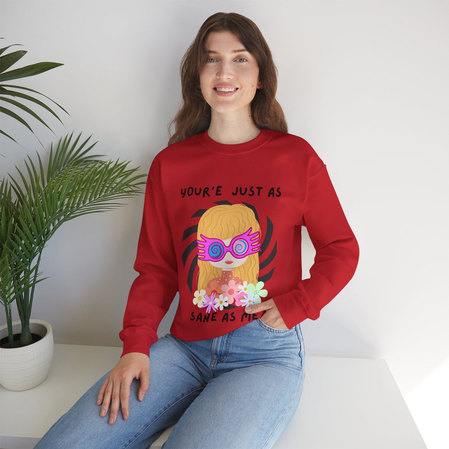 Just as Sane Unisex Heavy Blend™ Crewneck Sweatshirt