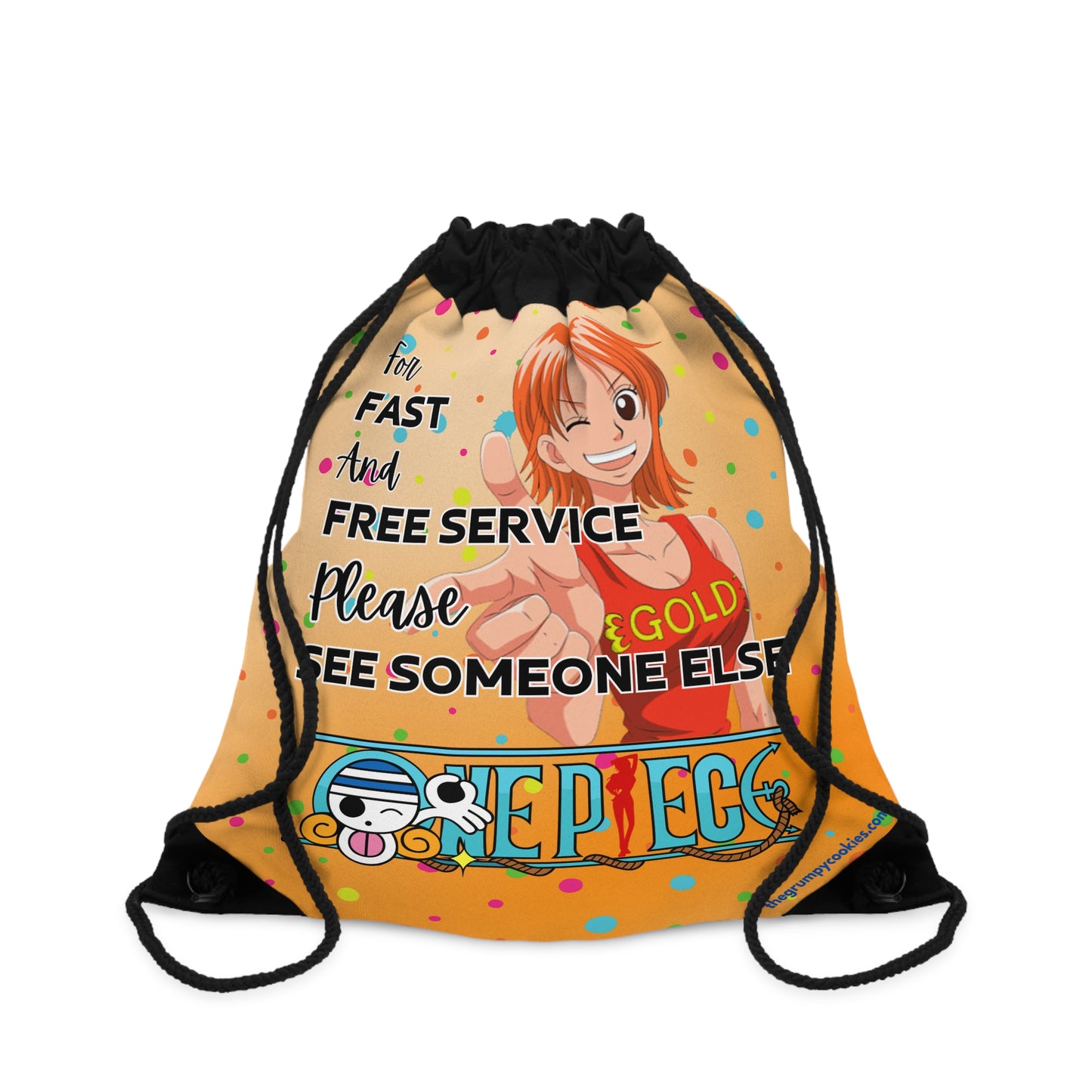 Fast and Free Service Drawstring Bag