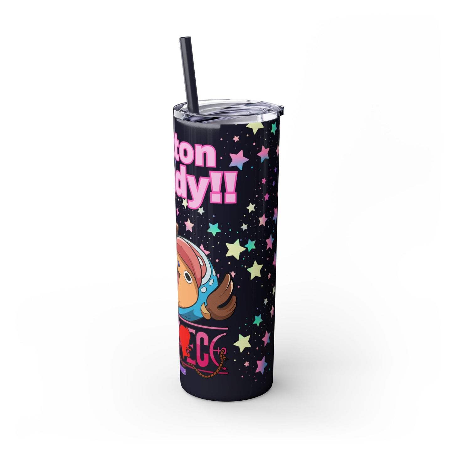 One Piece - Chopper Loves Cotton Candy Skinny Tumbler with Straw, 20oz