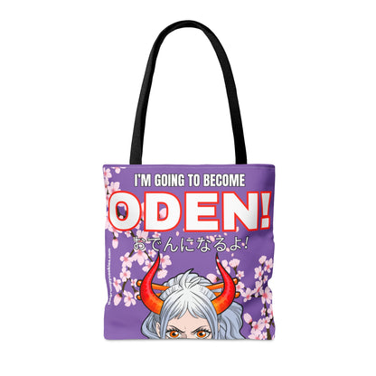 Purple I Will be Oden Tote Bag