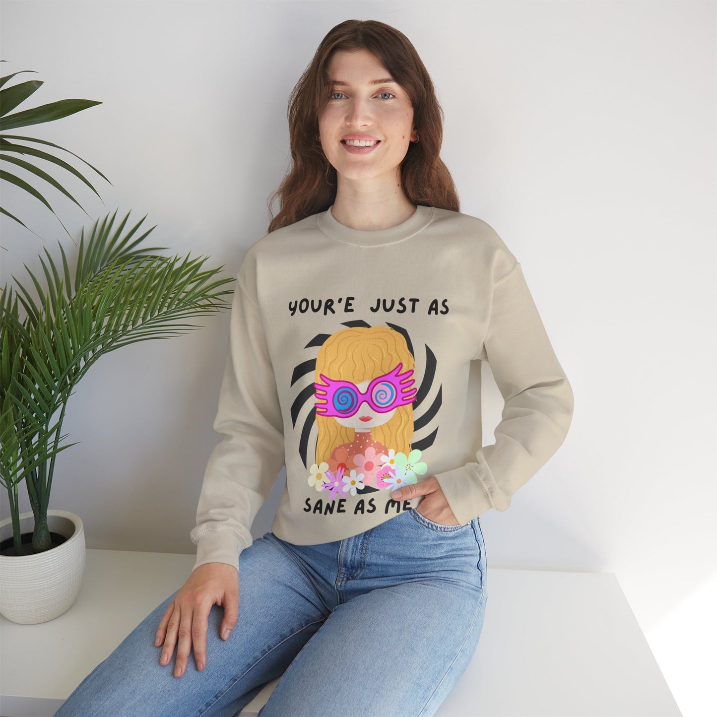 Just as Sane Unisex Heavy Blend™ Crewneck Sweatshirt