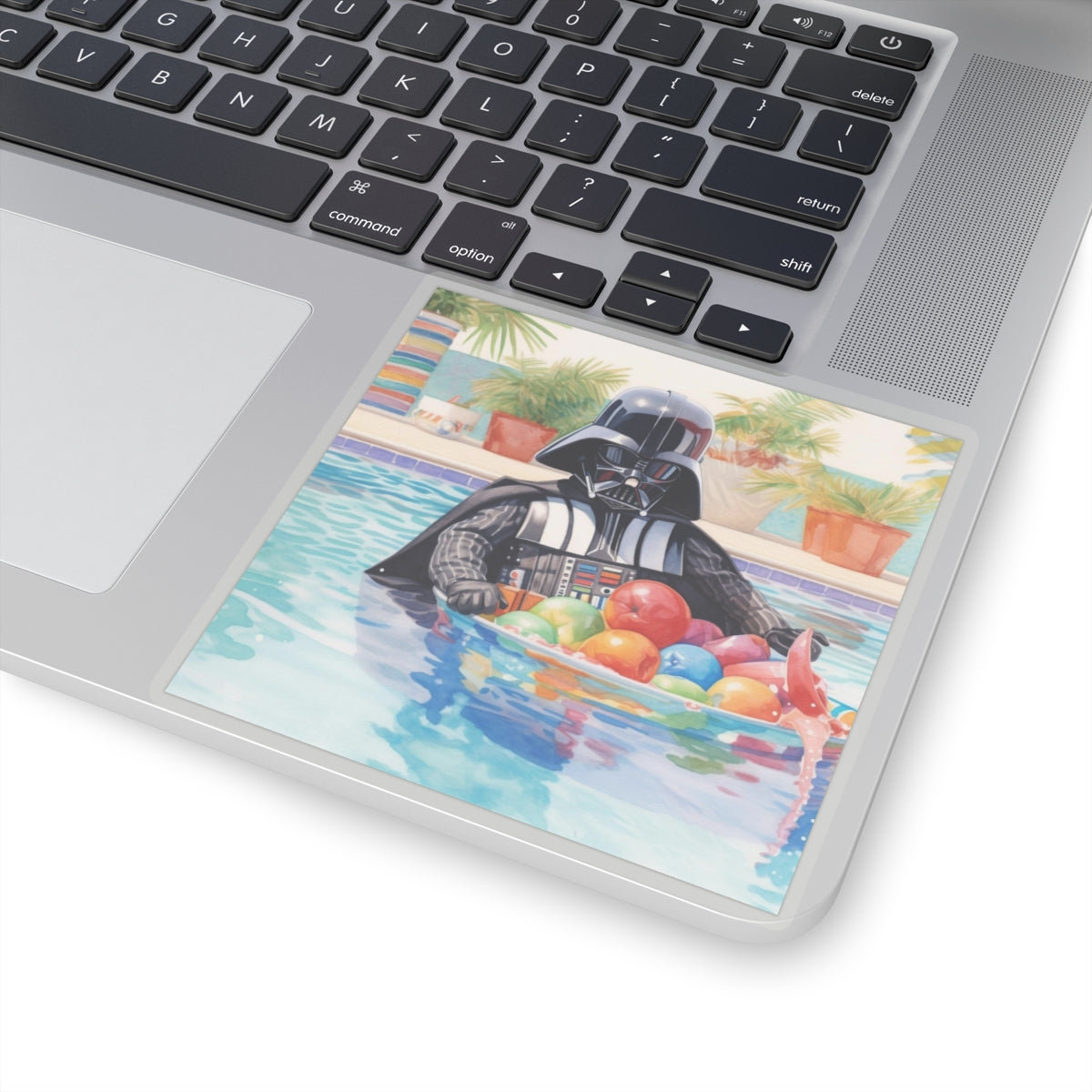 Darth Vader at the Pool Party Kiss-Cut Stickers