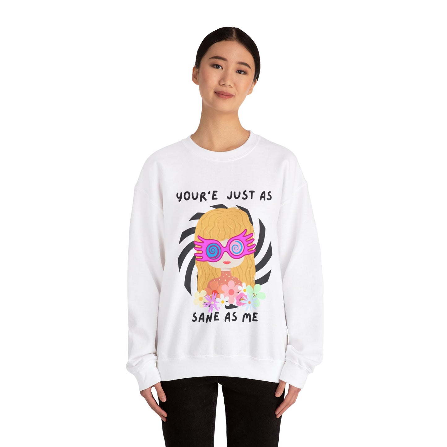 Just as Sane Unisex Heavy Blend™ Crewneck Sweatshirt