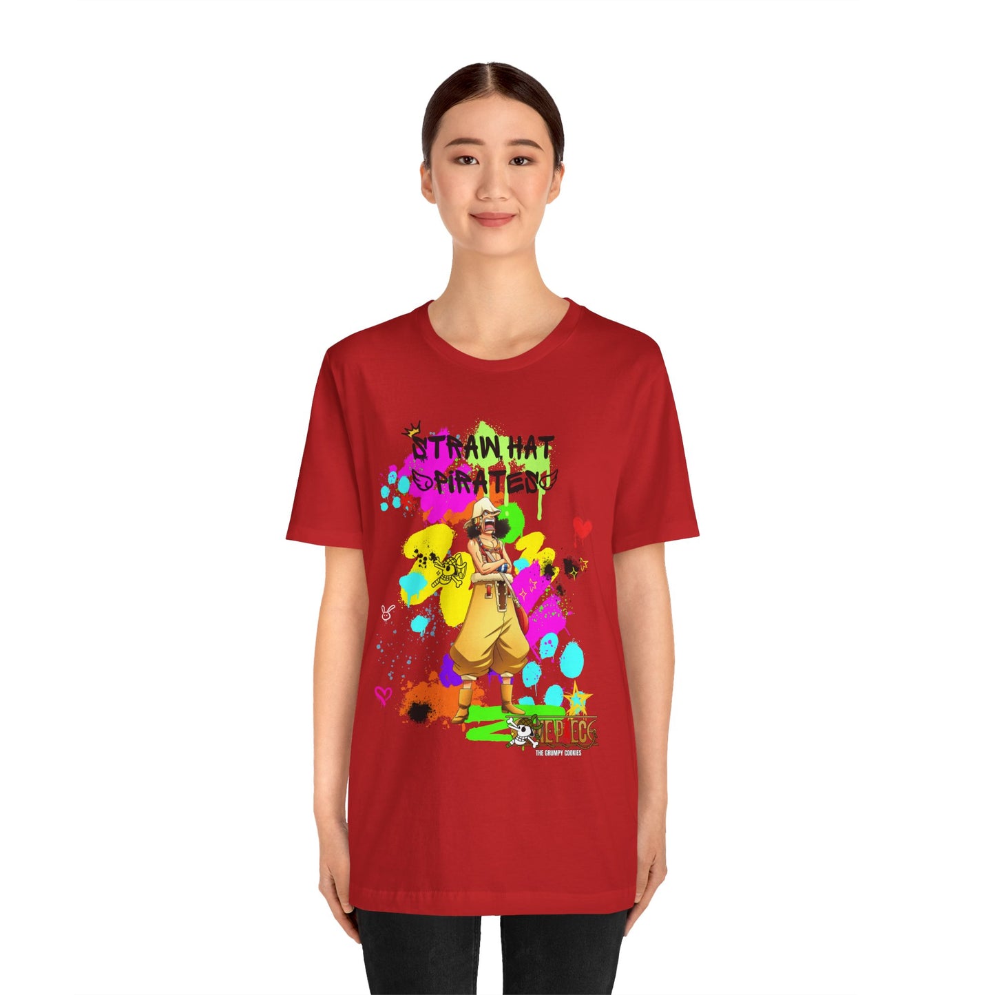 One Piece - Graffiti Usopp  Unisex Jersey Short Sleeve Tee