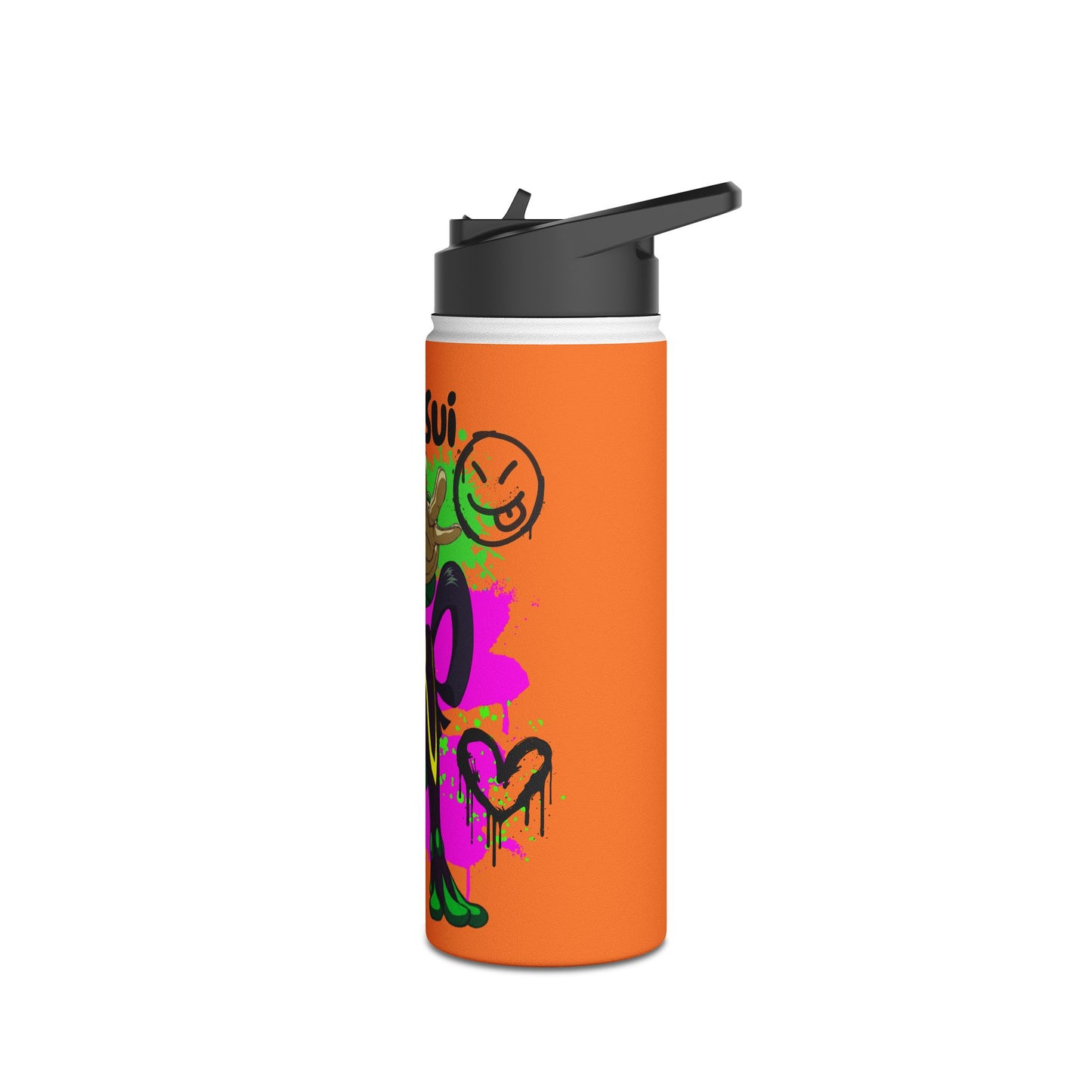 Graffiti Tsuya Stainless Steel Water Bottle, Standard Lid