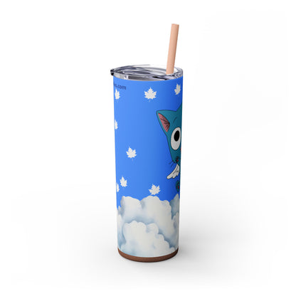 Happy As Can Be Skinny Tumbler with Straw, 20oz