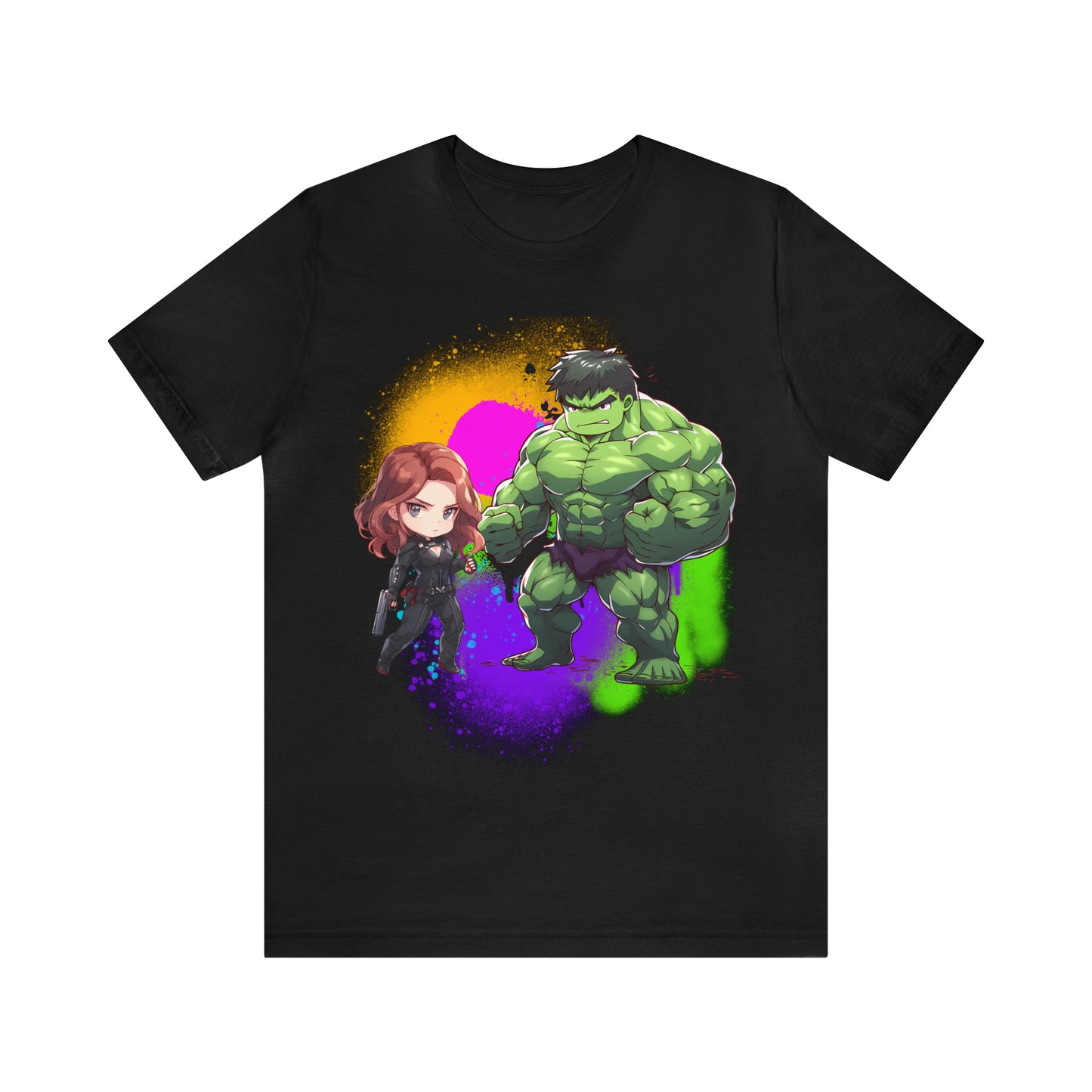 Hulk Loves Black Widow Jersey Short Sleeve Tee