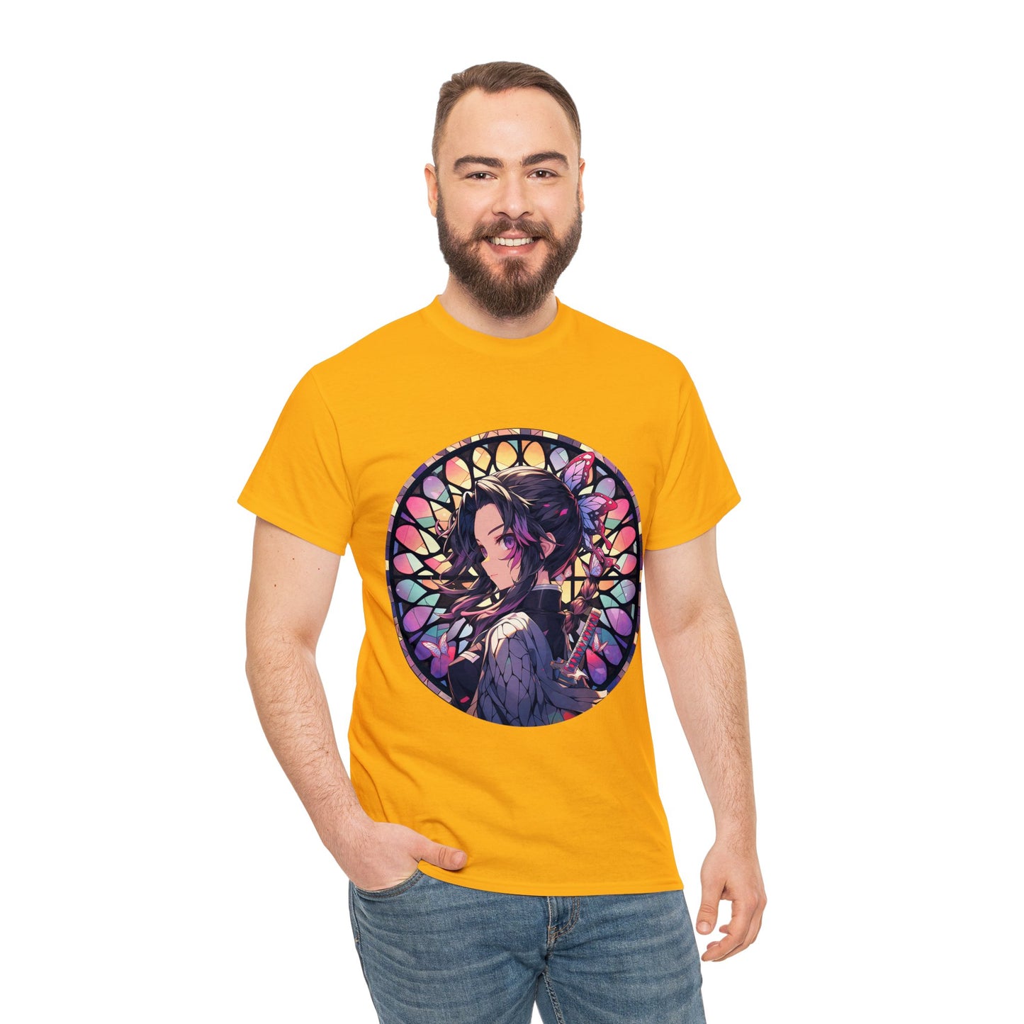 Stained Glass Shinobu Kocho Series Unisex Heavy Cotton Tee