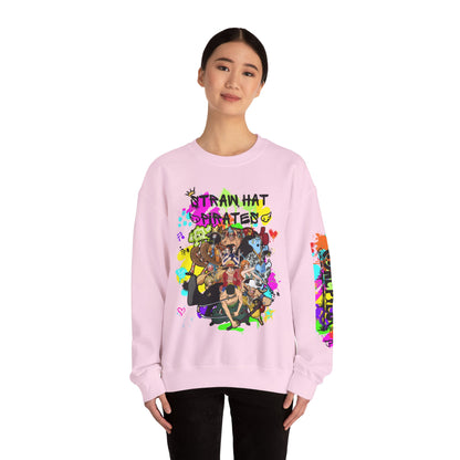 One Piece - Graffiti Straw Hat Crew Unisex Heavy Blend™ Crewneck Sweatshirt