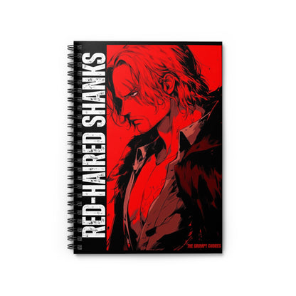 One Piece - Red Hot Shanks Ruled Notebook