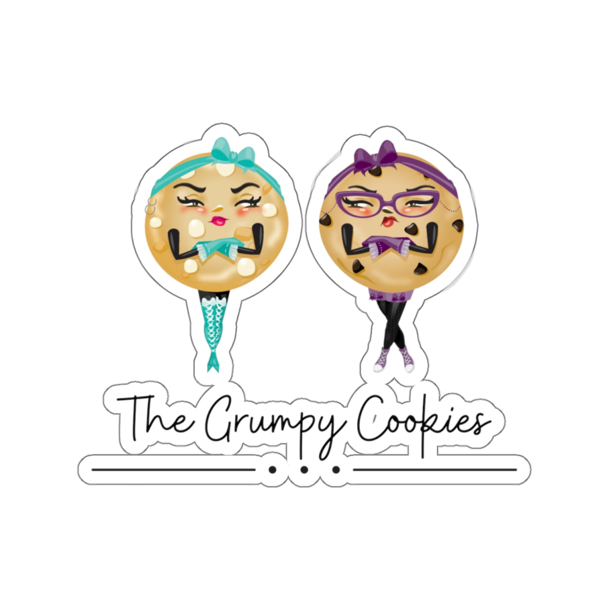 The Grumpy Cookies Kiss-Cut Stickers