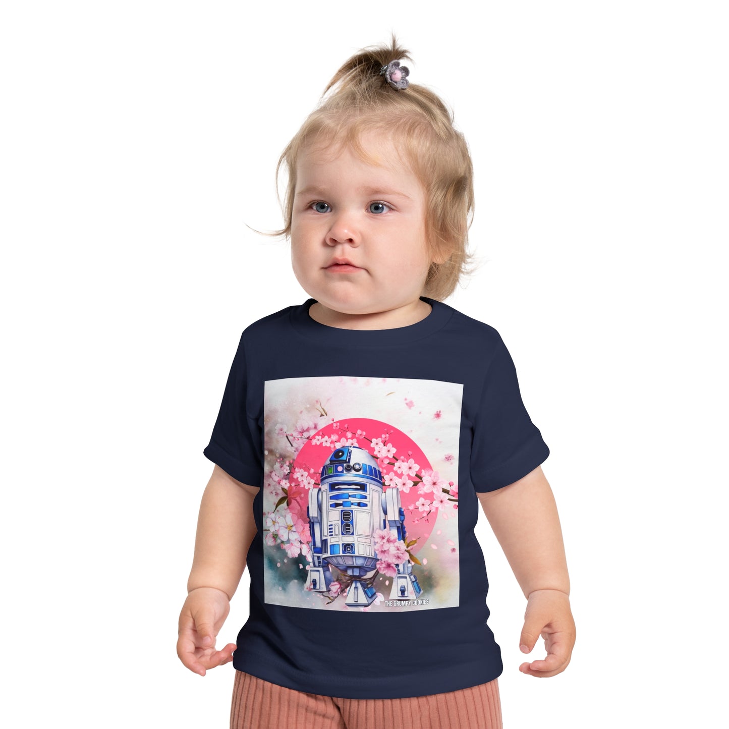 Star Wars - Cherry Blossom R2D2 Baby Short Sleeve T-Shirt
