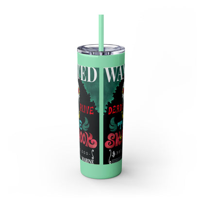 One Piece - Brook Wanted Poster Tumbler with Straw, 20oz