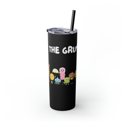 The Grumpy Cookies Crew Skinny Tumbler with Straw, 20oz