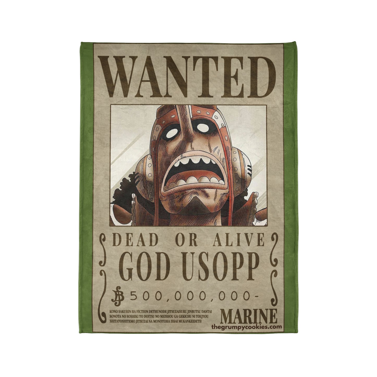 Usopp Wanted Poster Polyester Blanket