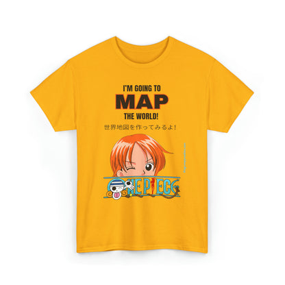 Map the World Unisex Heavy Cotton Tee